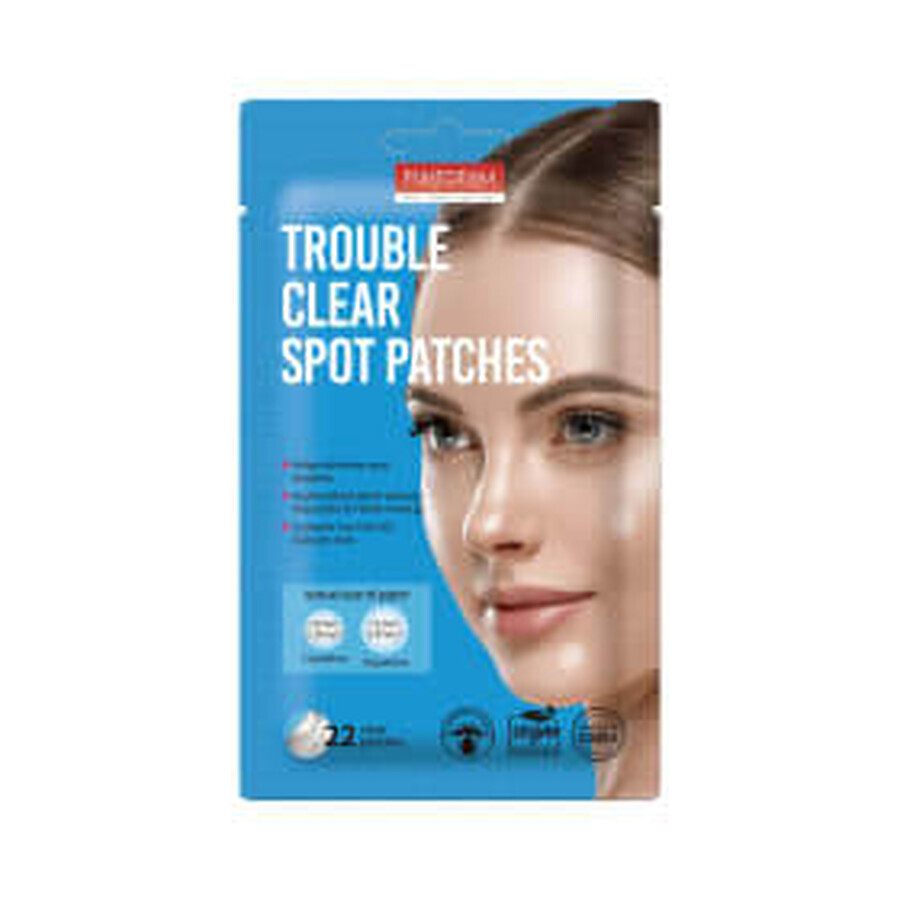 Patchs anti-acné transparents avec hydrocolloïde, arbre à thé et acide salicylique, 22 pièces, Purederm