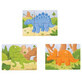 3er-Set Holzpuzzle Dinosaurier, Big Jigs