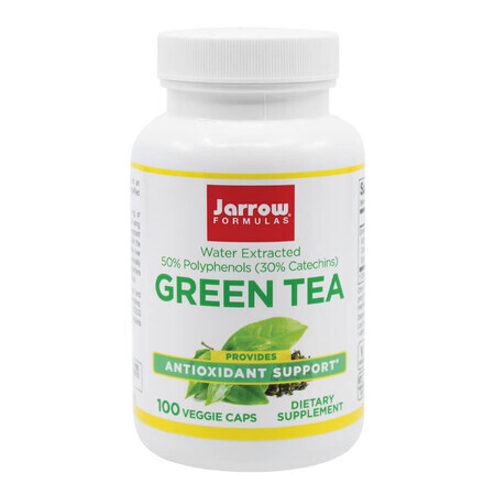 Grüner Tee 500 mg Jarrow Formulas, 100 Kapseln, Secom