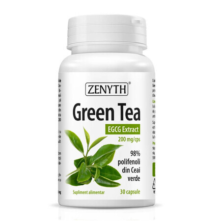 Grüner Tee EGCG-Extrakt, 30 Kapseln, Zenyth