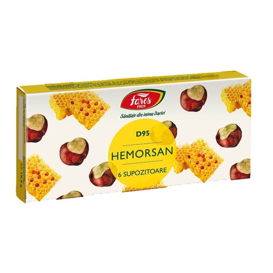 Hemorsan, D95, 6 Zäpfchen, Fares