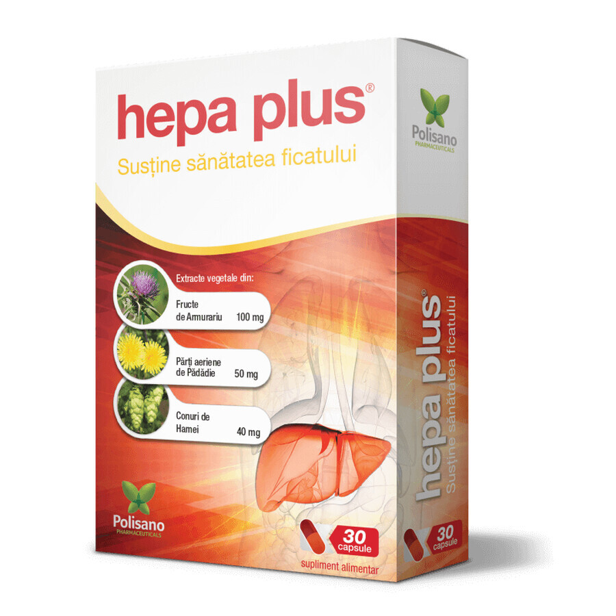 Hepa Plus, 30 capsule, Polisano