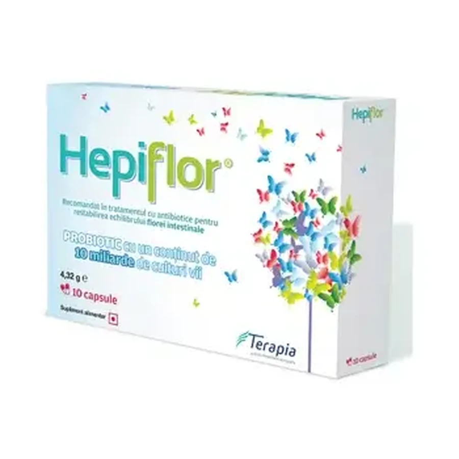 Hepiflor voor volwassenen, 10 capsules, Terapia