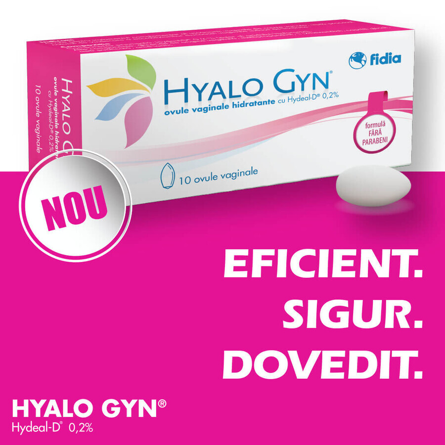 HyaloGyn ovules, 10 pieces, Fidia Farmaceutici