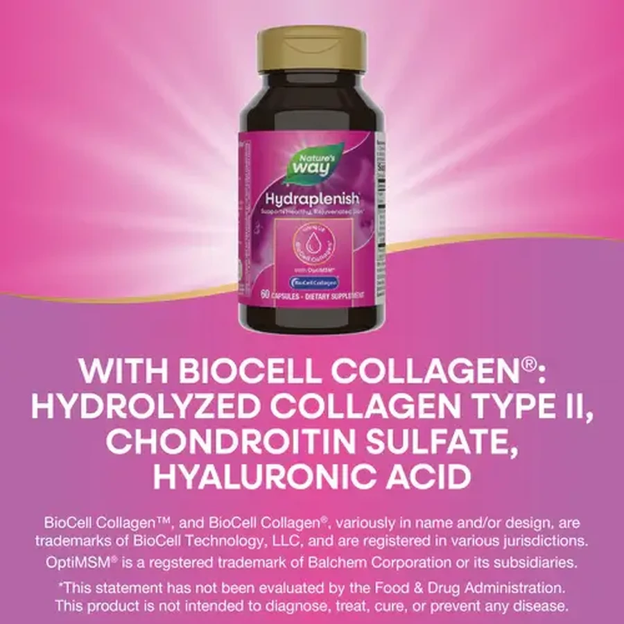 Hydraplenish Plus MSM Nature's Way, 60 capsules, Secom