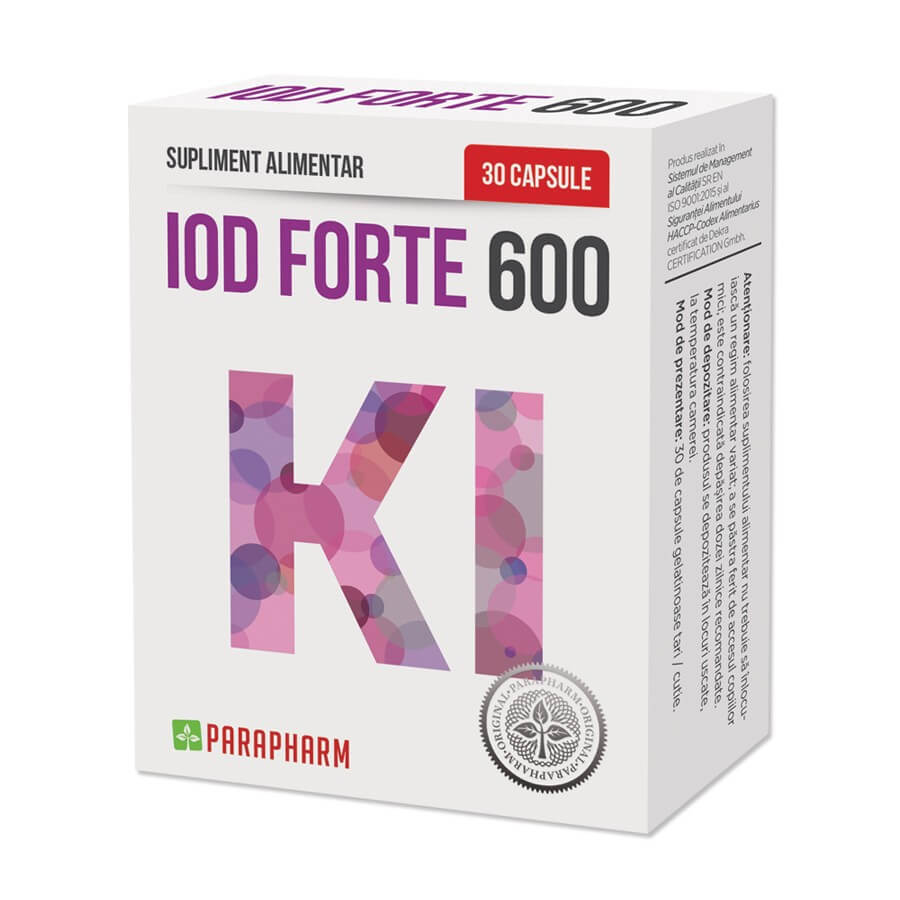 Jod Forte 600, 30 Kapseln, Parapharm Bewertungen