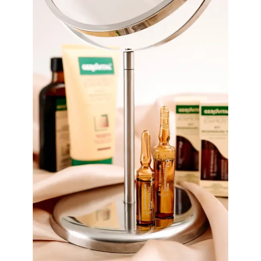 Gerovital Expert Treatment Hair Regeneration Kit - Vials, 10 vials x 5 ml / 10 vials x 10 ml, Farmec