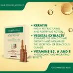 Gerovital Expert Treatment Hair Regeneration Kit - Vials, 10 vials x 5 ml / 10 vials x 10 ml, Farmec