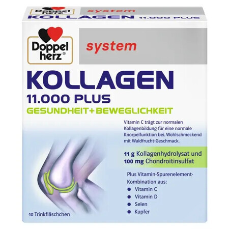 Kollagen 11.000 Plus, 10 Fläschchen Einzeldosis, Doppelherz