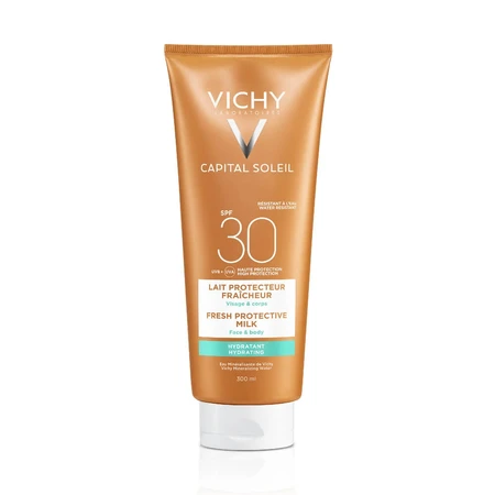 Vichy Capital Soleil Hydraterende Zonbeschermingsmelk voor Gezicht en Lichaam SPF 30, 300 ml