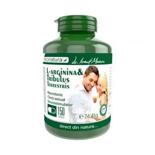 L-arginine and Tribulus Terrestris, 150 capsules, Pro Natura