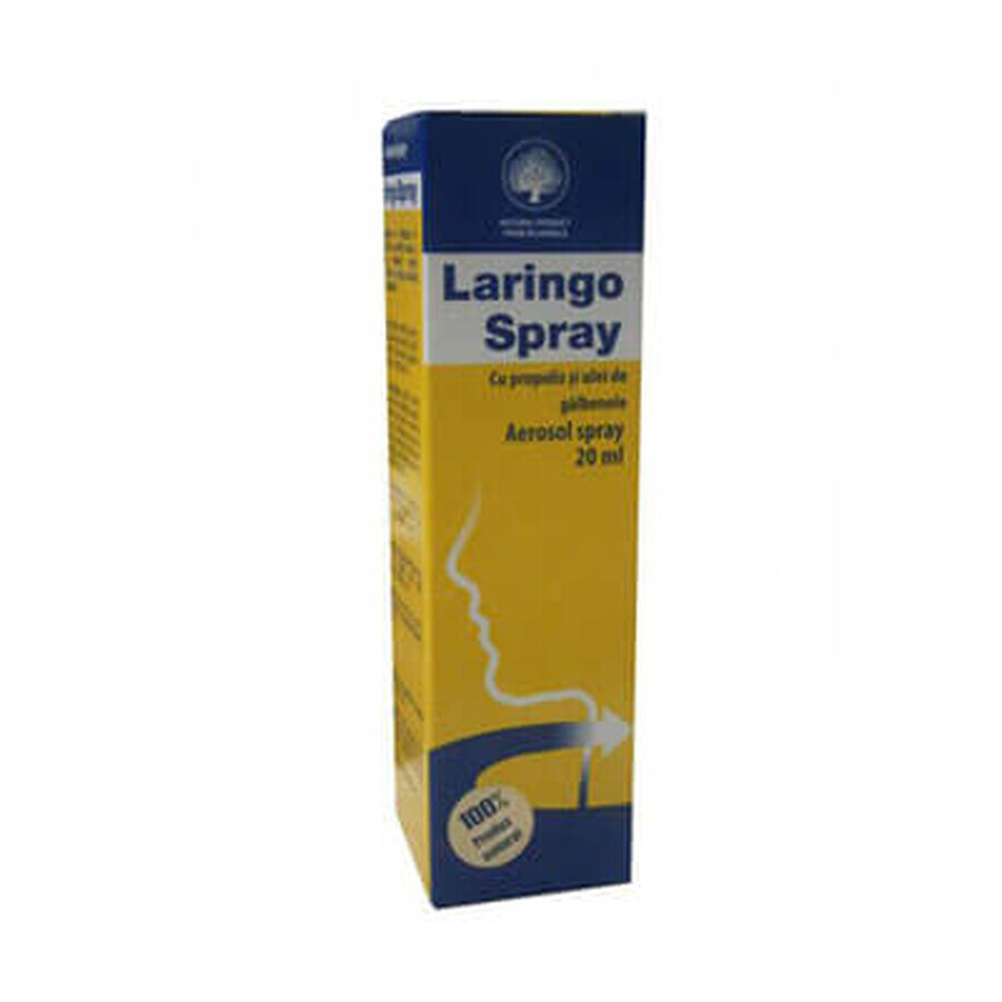 Laryngeal spray with Propolis and Marigold oil, 20 ml, Sia Silvanols