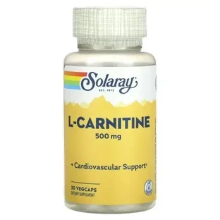 L-Carnitine 500mg Solaray, 30 vegetarian capsules, Secom
