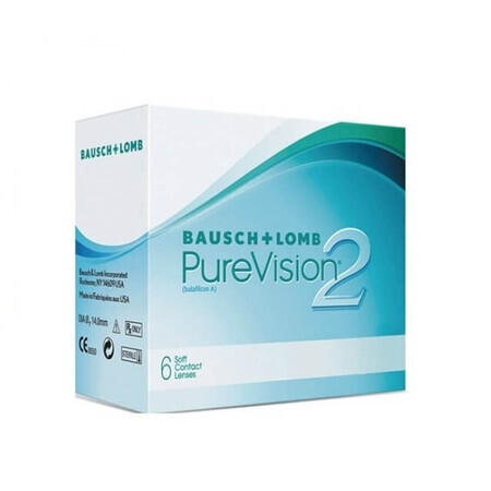 PureVision 2HD Silikon-Kontaktlinse, -03.75, 6 Stück, Bausch Lomb