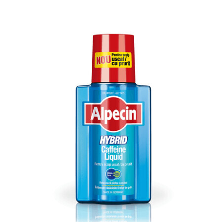 Alpecin Hybrid Koffein 200 ml Flüssigkeit für trockene, juckende Kopfhaut, Dr. Kurt Wolf