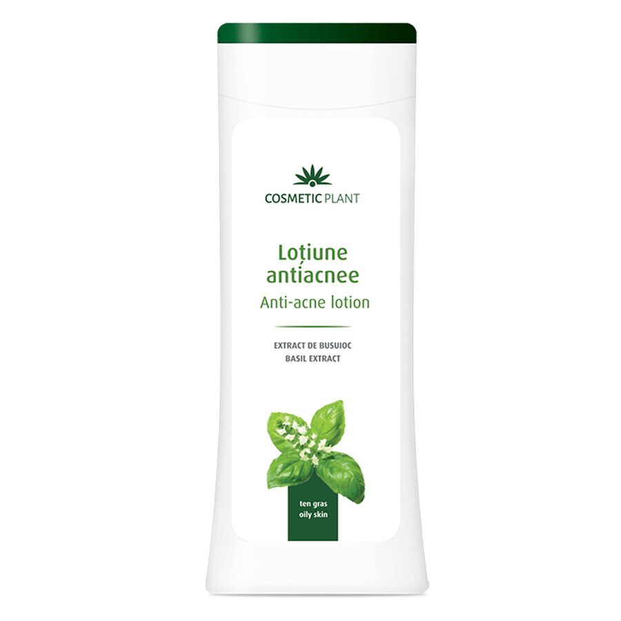 Loțiune antiacnee cu extract de busuioc, 200 ml, Cosmetic Plant