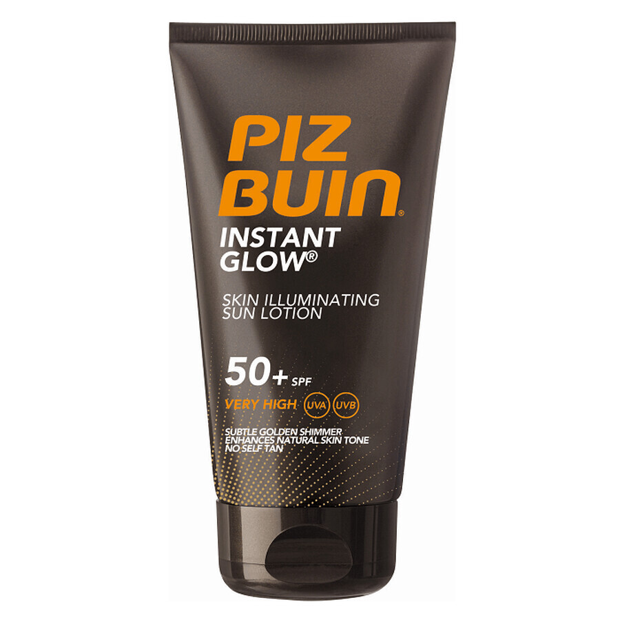 Loțiune cu efect de iluminare SPF50+ Instant Glow, 150 ml, Piz Buin