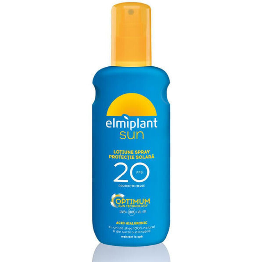 Optimum Sun Medium Sonnenschutz Spray Lotion SPF 20, 200 ml, Elmiplant