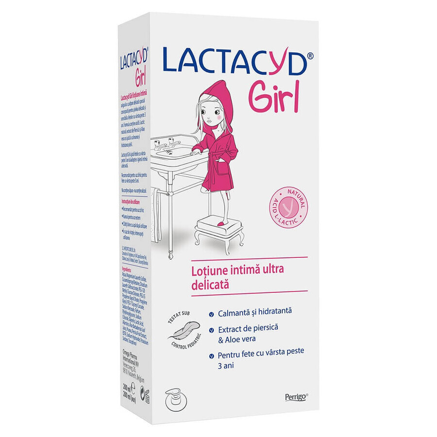 Ultra sanfte Intimlotion für Mädchen ab 3 Jahren Lactacyd, 200 ml, Perrigo