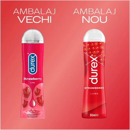 Aardbei glijmiddel, 50 ml, Durex Play