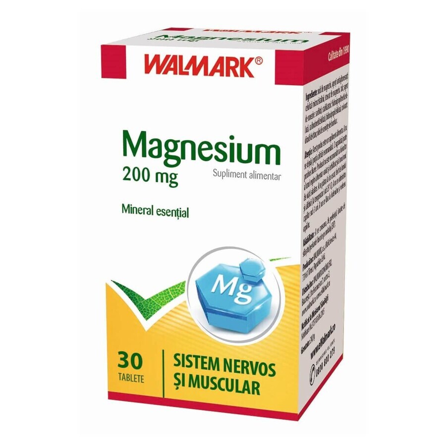 Magnesium 200mg, 30 Tabletten, Walmark