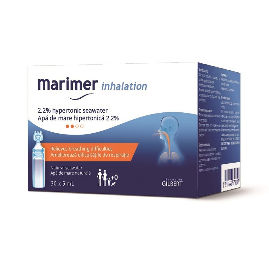 Marimer Inhalation 2,2%, 30 Einheiten x 5 ml, Gilbert
