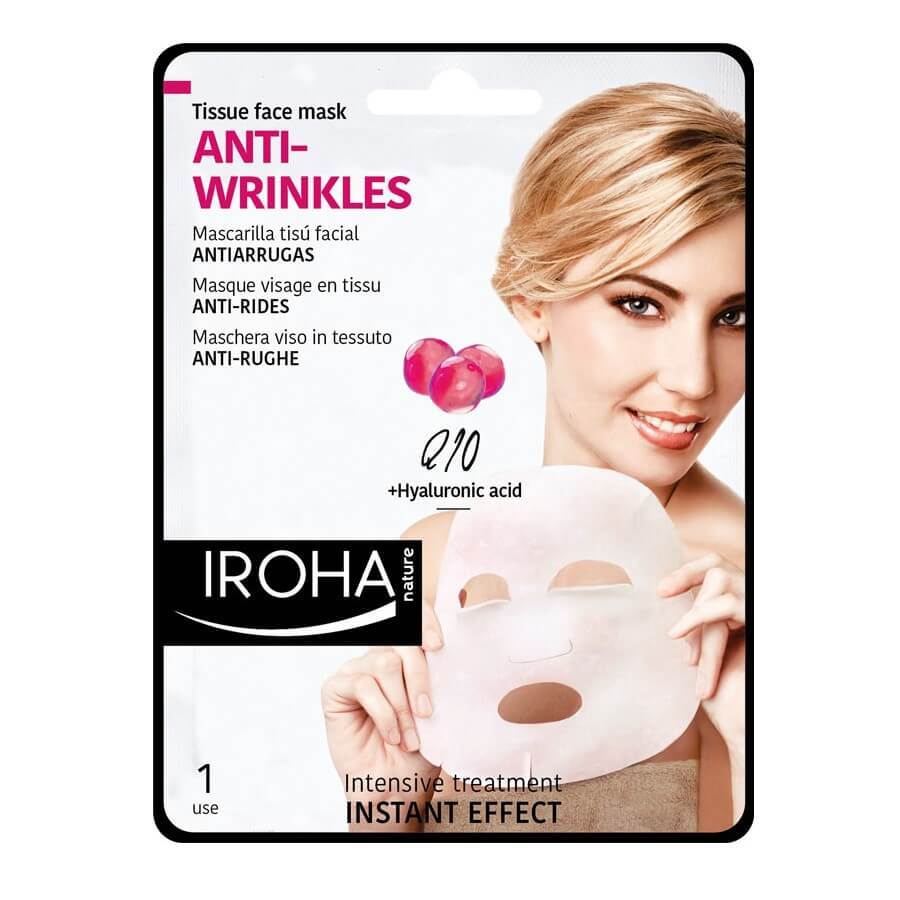 Anti-Falten-Gesichtsmaske auf Textil, 23 ml, Iroha