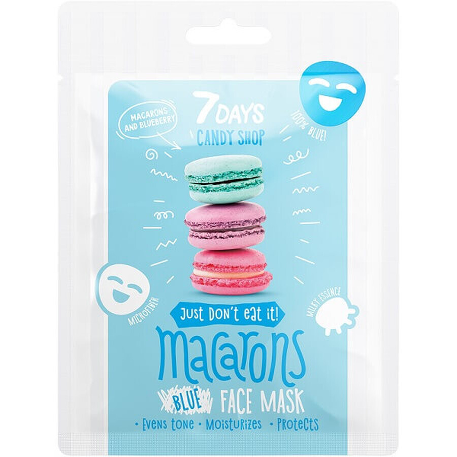 Masca de fata Candy Shop Macarons, 25g, 7 Days