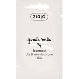 Feuchtigkeitsspendende Gesichtsmaske mit Ziegenmilchproteinen und Vit A und E, 7 ml, Ziaja
