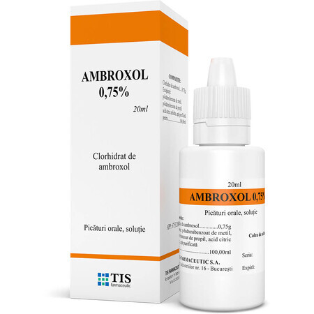 Ambroxol 0,75% Lösung zum Einnehmen, 20 ml, Tis Pharmaceutical