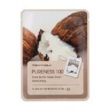 Masca pentru hidratare cu unt de shea PURENESS 100, 21 ml, TONYMOLY