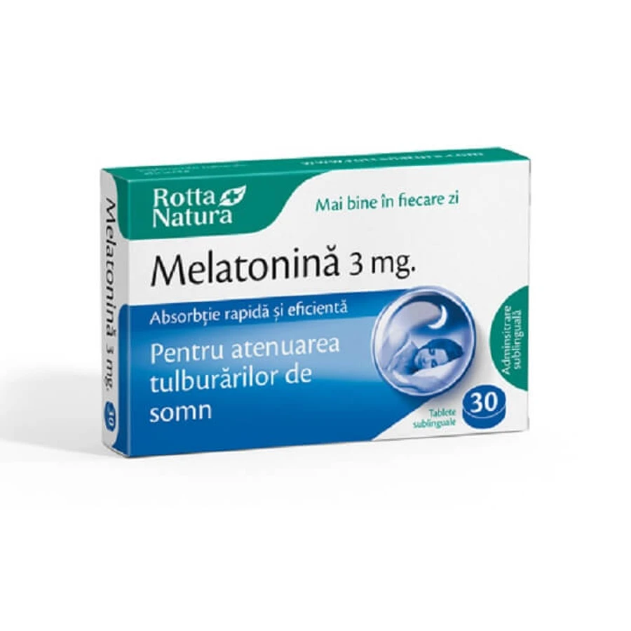 Melatonin 3 mg, 30 Tabletten, Rotta Natura