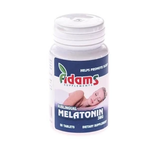 Mélatonine sublinguale, 50 comprimés, Adams Vision