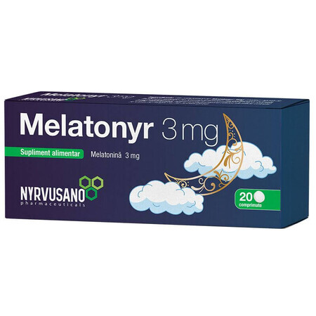 Melatonyr 3 mg, 20 Tabletten, Nyrvusano