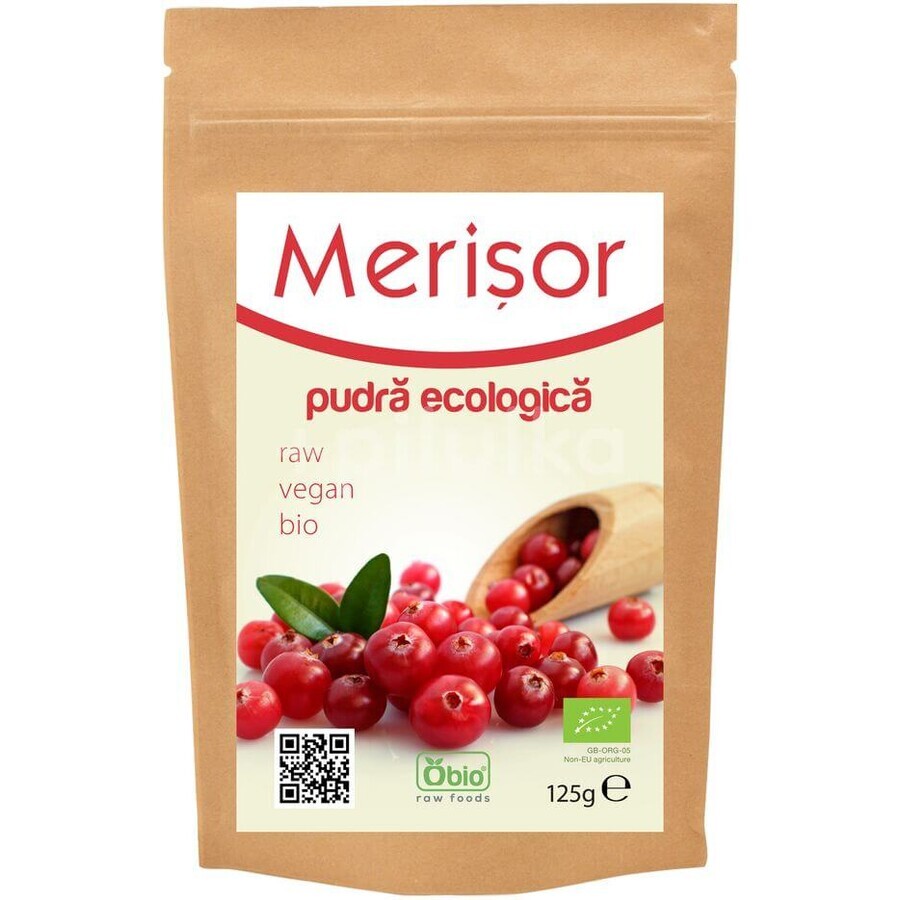 Bio-Pulver aus schwarzen Johannisbeeren, 125 g, Obio