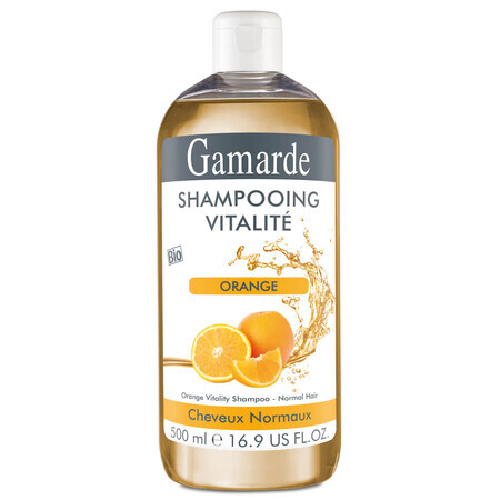 Biologisches natürliches revitalisierendes Shampoo mit Orange, 500 ml, Gamarde