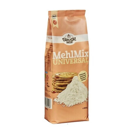 Mix de faina fara gluten si fara lactoza, 800 g, Bauckhof