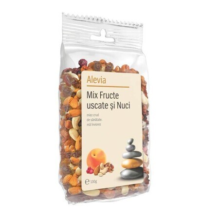 Mix Fructe uscate și Nuci, 130 g, Alevia