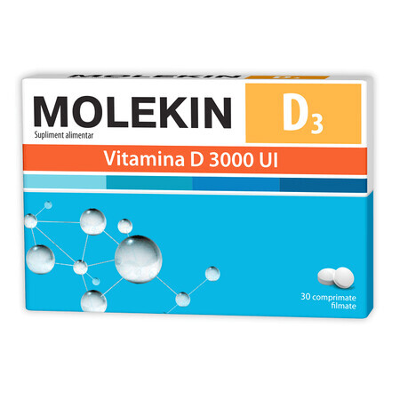 Molekin D3 3000 UI, 30 comprimate, Natur Produkt