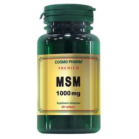 MSM 1000 mg, 60 tablete, Cosmopharm