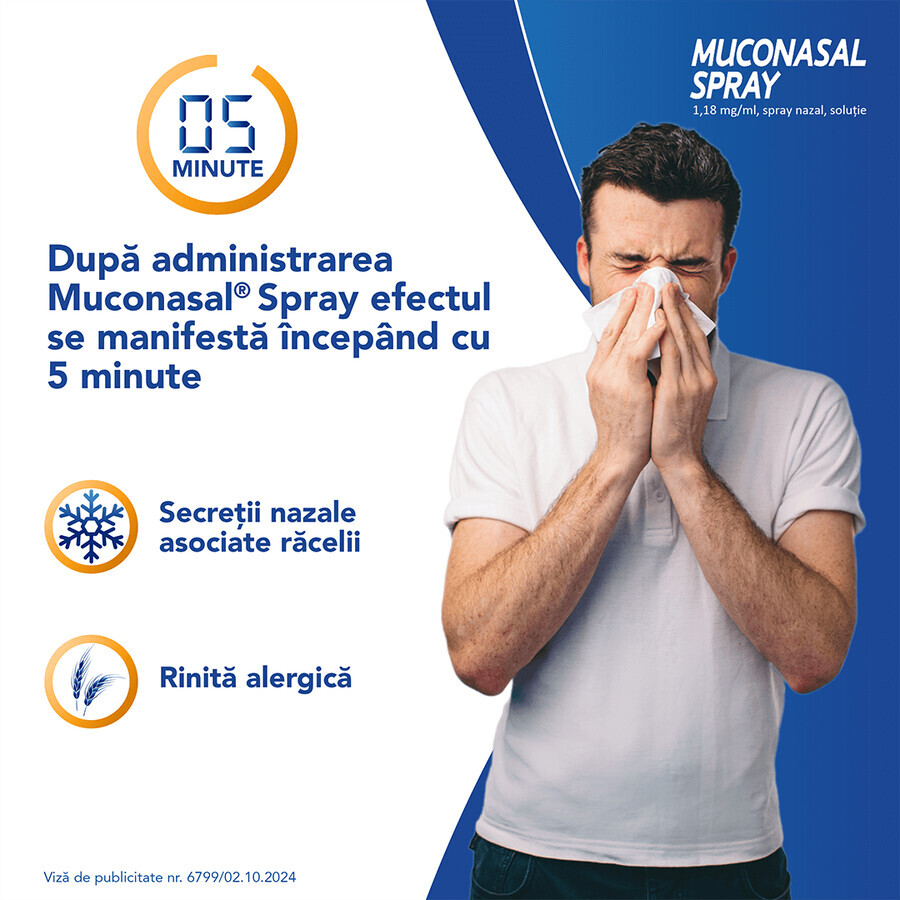 Muconasal Spray 1,18 mg Nasenspray, 10 ml, Sanofi