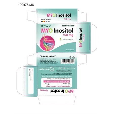 MYO Inositol, 30 vegetarian capsules, Cosmopharm