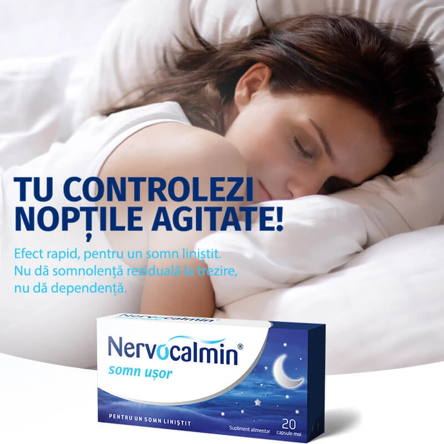 Nervocalmin somn uşor, 20 capsules, Biofarm