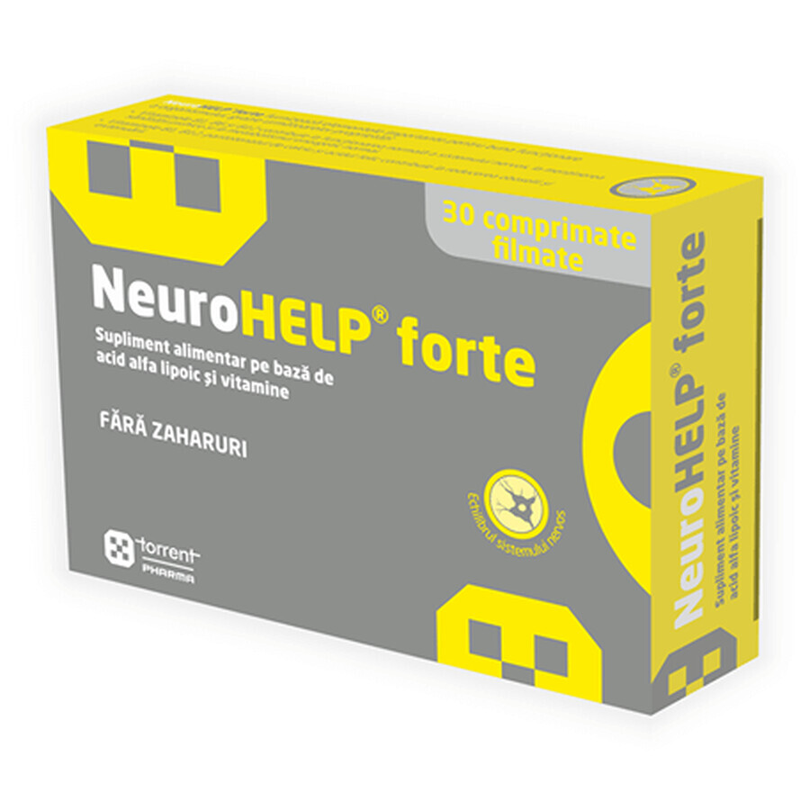 NeuroHelp Forte, 30 comprimate filmate, Torrent Pharma