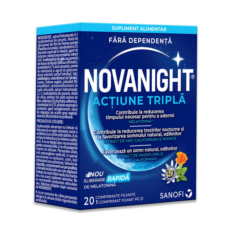 Novanight, 20 comprimate filmate, Sanofi