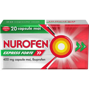 Nurofen Express Forte 400 mg, 20 capsules, Reckitt Benckiser Healthcare