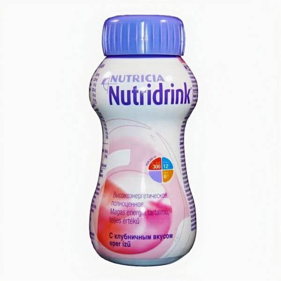 Nutridrink cu aroma de capsuni, 200 ml, Nutricia