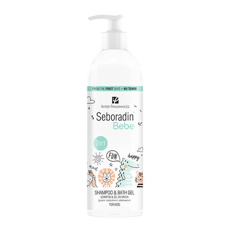 Seboradin Champú y Gel de Ducha Bebé 2 en 1, 500 ml, Lara