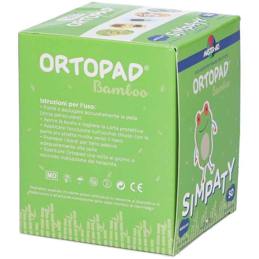 ORTOPAD Simpaty Master-Aid baby occluder, Regular 85x59 mm, 50 pcs, Pietrasanta Pharma