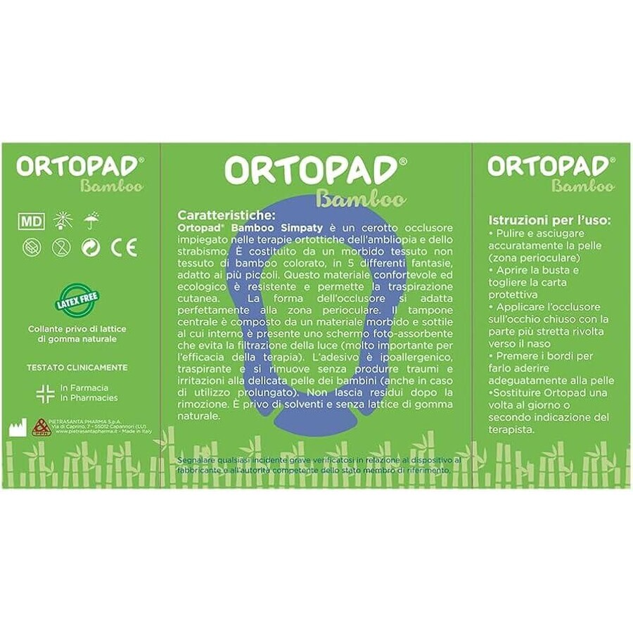 ORTOPAD Simpaty Master-Aid baby occluder, Regular 85x59 mm, 50 pcs, Pietrasanta Pharma